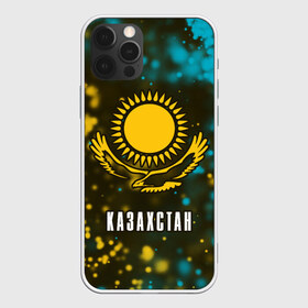 Чехол для iPhone 12 Pro Max с принтом КАЗАХСТАН KAZAKHSTAN в Тюмени, Силикон |  | Тематика изображения на принте: flag | kazakhstan | qazaqstan | герб | захах | казахстан | кахахи | лого | нур султан | республика | символ | страна | флаг