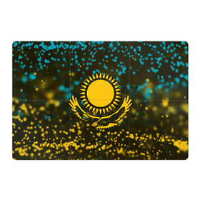 Магнитный плакат 3Х2 с принтом КАЗАХСТАН / KAZAKHSTAN в Тюмени, Полимерный материал с магнитным слоем | 6 деталей размером 9*9 см | Тематика изображения на принте: flag | kazakhstan | qazaqstan | герб | захах | казахстан | кахахи | лого | нур султан | республика | символ | страна | флаг