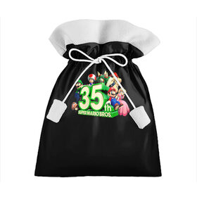 Подарочный 3D мешок с принтом Mario в Тюмени, 100% полиэстер | Размер: 29*39 см | 35 | mario | mario 3d all stars | mario 3d world | mario bros | super mario | марио