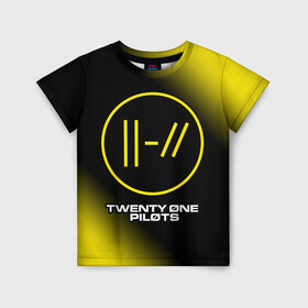 Детская футболка 3D с принтом TWENTY ONE PILOTS / 21 PILOTS в Тюмени, 100% гипоаллергенный полиэфир | прямой крой, круглый вырез горловины, длина до линии бедер, чуть спущенное плечо, ткань немного тянется | Тематика изображения на принте: logo | music | one | pilots | rock | symbol | top | twenty | twentyonepilots | ван | группа | лого | логотип | логотипы | музыка | пилотс | рок | символ | символы | твенти | топ