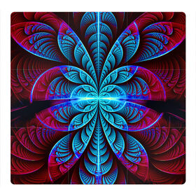 Магнитный плакат 3Х3 с принтом Morfius в Тюмени, Полимерный материал с магнитным слоем | 9 деталей размером 9*9 см | abstraction | fractal | glow | pattern | symmetry | абстракция | свечение | симметрия | узор | фрактал
