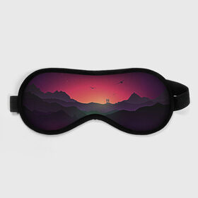 Маска для сна 3D с принтом Фиолетовый рассвет в Тюмени, внешний слой — 100% полиэфир, внутренний слой — 100% хлопок, между ними — поролон |  | colors | закат | кровавый закат | кровавый рассвет | река между гор | цвета