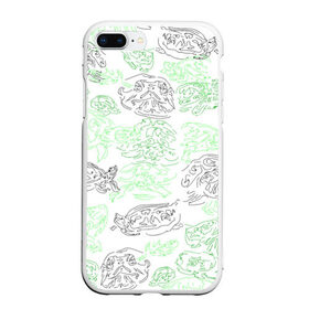 Чехол для iPhone 7Plus/8 Plus матовый с принтом Нарисованные черепашки в Тюмени, Силикон | Область печати: задняя сторона чехла, без боковых панелей | нарисованные черепашки | средиземноморская черепаха | черепаха | черепахи | черепашки