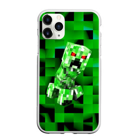 Чехол для iPhone 11 Pro Max матовый с принтом Minecraft creeper в Тюмени, Силикон |  | blox | creeper | dungeons | game | geometry | logo | pixel | steve | алекс | герои | детям | зелень | игра | квадраты | крипер | куб | логотипы игр | майнкрафт | мальчикам | мобы | персонажи | пиксель | пиксельный | подземелья