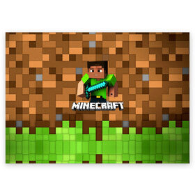 Поздравительная открытка с принтом Minecraft logo heroes в Тюмени, 100% бумага | плотность бумаги 280 г/м2, матовая, на обратной стороне линовка и место для марки
 | Тематика изображения на принте: blox | creeper | dungeons | game | geometry | pixel | steve | алекс | герои | детям | зелень | игра | квадраты | крипер | куб | логотипы игр | майнкрафт | мальчикам | меч | мобы | персонажи | пиксель | пиксельный | подземелья