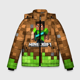 Зимняя куртка для мальчиков 3D с принтом Minecraft logo heroes в Тюмени, ткань верха — 100% полиэстер; подклад — 100% полиэстер, утеплитель — 100% полиэстер | длина ниже бедра, удлиненная спинка, воротник стойка и отстегивающийся капюшон. Есть боковые карманы с листочкой на кнопках, утяжки по низу изделия и внутренний карман на молнии. 

Предусмотрены светоотражающий принт на спинке, радужный светоотражающий элемент на пуллере молнии и на резинке для утяжки | blox | creeper | dungeons | game | geometry | pixel | steve | алекс | герои | детям | зелень | игра | квадраты | крипер | куб | логотипы игр | майнкрафт | мальчикам | меч | мобы | персонажи | пиксель | пиксельный | подземелья