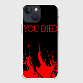 Чехол для iPhone 13 mini с принтом YOU DIED в Тюмени,  |  | dark souls | dark souls iii | дарк солс | дарк соулс | темные души | черные души