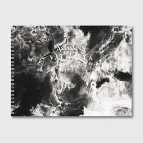 Альбом для рисования с принтом Assassins Creed Valhalla в Тюмени, 100% бумага
 | матовая бумага, плотность 200 мг. | Тематика изображения на принте: eivor | valhalla | vikings | вальгалла | вальхалла | викинги | эйвор