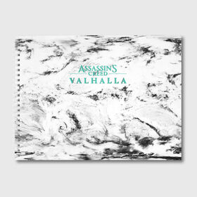 Альбом для рисования с принтом Assassins Creed Valhalla в Тюмени, 100% бумага
 | матовая бумага, плотность 200 мг. | Тематика изображения на принте: eivor | valhalla | vikings | вальгалла | вальхалла | викинги | эйвор
