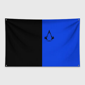 Флаг-баннер с принтом Assassins Creed Valhalla в Тюмени, 100% полиэстер | размер 67 х 109 см, плотность ткани — 95 г/м2; по краям флага есть четыре люверса для крепления | eivor | valhalla | vikings | вальгалла | вальхалла | викинги | эйвор