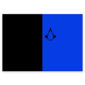 Поздравительная открытка с принтом Assassins Creed Valhalla в Тюмени, 100% бумага | плотность бумаги 280 г/м2, матовая, на обратной стороне линовка и место для марки
 | Тематика изображения на принте: eivor | valhalla | vikings | вальгалла | вальхалла | викинги | эйвор