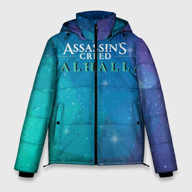 Мужская зимняя куртка 3D с принтом Assassins Creed Valhalla в Тюмени, верх — 100% полиэстер; подкладка — 100% полиэстер; утеплитель — 100% полиэстер | длина ниже бедра, свободный силуэт Оверсайз. Есть воротник-стойка, отстегивающийся капюшон и ветрозащитная планка. 

Боковые карманы с листочкой на кнопках и внутренний карман на молнии. | Тематика изображения на принте: eivor | valhalla | vikings | вальгалла | вальхалла | викинги | эйвор