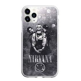 Чехол для iPhone 11 Pro Max матовый с принтом Nirvana в Тюмени, Силикон |  | cobain | kurt | nirvana | кобейн | курт | нирвана