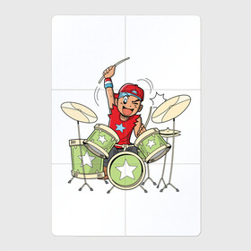 Магнитный плакат 2Х3 с принтом Аниме барабанщик  в Тюмени, Полимерный материал с магнитным слоем | 6 деталей размером 9*9 см | аниме | аниме барабанщик | аниме парень | барабан | кун | манга
