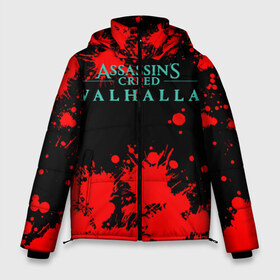 Мужская зимняя куртка 3D с принтом Assassins Creed Valhalla в Тюмени, верх — 100% полиэстер; подкладка — 100% полиэстер; утеплитель — 100% полиэстер | длина ниже бедра, свободный силуэт Оверсайз. Есть воротник-стойка, отстегивающийся капюшон и ветрозащитная планка. 

Боковые карманы с листочкой на кнопках и внутренний карман на молнии. | eivor | valhalla | vikings | вальгалла | вальхалла | викинги | эйвор