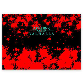 Поздравительная открытка с принтом Assassins Creed Valhalla в Тюмени, 100% бумага | плотность бумаги 280 г/м2, матовая, на обратной стороне линовка и место для марки
 | Тематика изображения на принте: eivor | valhalla | vikings | вальгалла | вальхалла | викинги | эйвор
