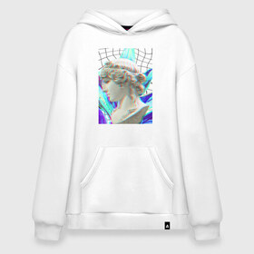 Худи SuperOversize хлопок с принтом Vaporwave art 10-1 в Тюмени, 70% хлопок, 30% полиэстер, мягкий начес внутри | карман-кенгуру, эластичная резинка на манжетах и по нижней кромке, двухслойный капюшон
 | 