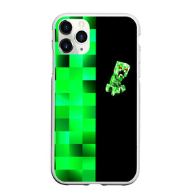 Чехол для iPhone 11 Pro Max матовый с принтом MINECRAFT CREEPER в Тюмени, Силикон |  | blox | creeper | dungeons | game | geometry | green | neon | pixel | steve | алекс | детям | зелень | игра | кислотный | крипер | куб | логотипы игр | майнкрафт | мальчикам | мобы | неоновый | пиксель | пиксельный | подземелья