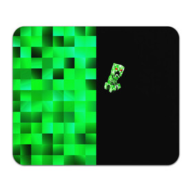 Коврик для мышки прямоугольный с принтом MINECRAFT CREEPER в Тюмени, натуральный каучук | размер 230 х 185 мм; запечатка лицевой стороны | blox | creeper | dungeons | game | geometry | green | neon | pixel | steve | алекс | детям | зелень | игра | кислотный | крипер | куб | логотипы игр | майнкрафт | мальчикам | мобы | неоновый | пиксель | пиксельный | подземелья