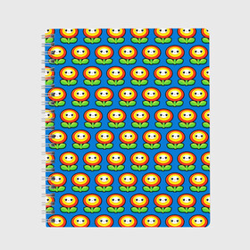 Тетрадь с принтом Super Mario в Тюмени, 100% бумага | 48 листов, плотность листов — 60 г/м2, плотность картонной обложки — 250 г/м2. Листы скреплены сбоку удобной пружинной спиралью. Уголки страниц и обложки скругленные. Цвет линий — светло-серый
 | Тематика изображения на принте: bros | brothers | game | logo | odyssey | pattern | аркады | видеоигры | детям | легендарная | листья | логотипы игр | мальчикам | мультяшный | паттерн | платформер | подростковые | популярные | солнце | супер марио