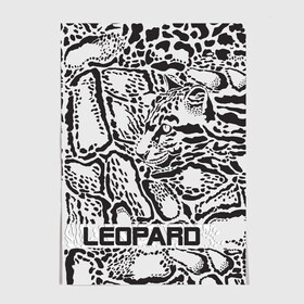Постер с принтом Leopard в Тюмени, 100% бумага
 | бумага, плотность 150 мг. Матовая, но за счет высокого коэффициента гладкости имеет небольшой блеск и дает на свету блики, но в отличии от глянцевой бумаги не покрыта лаком | дикий | животные | кошка | леопард | пятна