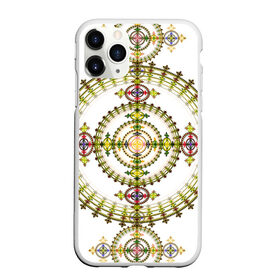 Чехол для iPhone 11 Pro Max матовый с принтом Gabriella в Тюмени, Силикон |  | abstraction | circles | fractal | pattern | symmetry | абстракция | круги | симметрия | узор | фрактал