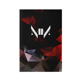 Обложка для паспорта матовая кожа с принтом MARILYN MANSON в Тюмени, натуральная матовая кожа | размер 19,3 х 13,7 см; прозрачные пластиковые крепления | geometry | him | korn | nightwish | rock | zombie | великий | геометрические | гитара | готика | готические | логотипы рок групп | металл | металлика | металлист | музыка | музыкальные | мэрилин мэнсон | рок группа