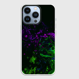 Чехол для iPhone 13 Pro с принтом Acid в Тюмени,  |  | abstraction | circles | paint | stains | violet | watercolor | абстракция | акварель | кислотный | краски | круги | разводы | салатовый | фиолетовый