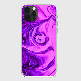 Чехол для iPhone 12 Pro Max с принтом PurpleDEL в Тюмени, Силикон |  | abstraction | liquid | purple | stains | watercolor | абстракция | акварель | жидкий | разводы | фиолетовый