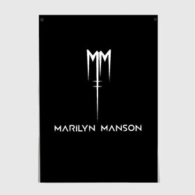 Постер с принтом Marilyn Manson в Тюмени, 100% бумага
 | бумага, плотность 150 мг. Матовая, но за счет высокого коэффициента гладкости имеет небольшой блеск и дает на свету блики, но в отличии от глянцевой бумаги не покрыта лаком | manson | marilyn | marilyn manson | мэнсон | мэрилин | мэрилин мэнсон