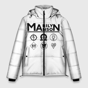 Мужская зимняя куртка 3D с принтом Marilyn Manson в Тюмени, верх — 100% полиэстер; подкладка — 100% полиэстер; утеплитель — 100% полиэстер | длина ниже бедра, свободный силуэт Оверсайз. Есть воротник-стойка, отстегивающийся капюшон и ветрозащитная планка. 

Боковые карманы с листочкой на кнопках и внутренний карман на молнии. | Тематика изображения на принте: manson | marilyn | marilyn manson | мэнсон | мэрилин | мэрилин мэнсон