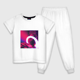 Детская пижама хлопок с принтом NEON ART 111-0 в Тюмени, 100% хлопок |  брюки и футболка прямого кроя, без карманов, на брюках мягкая резинка на поясе и по низу штанин
 | art | neon aesthetic | neon art | vaporwave art | цифровые файлы