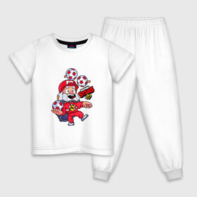 Детская пижама хлопок с принтом New Coach Mike - Brawl Stars в Тюмени, 100% хлопок |  брюки и футболка прямого кроя, без карманов, на брюках мягкая резинка на поясе и по низу штанин
 | 