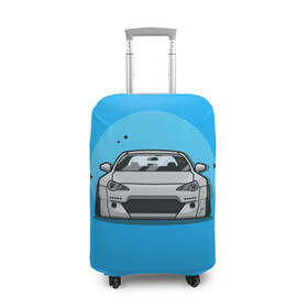 Чехол для чемодана 3D с принтом GT86 в Тюмени, 86% полиэфир, 14% спандекс | двустороннее нанесение принта, прорези для ручек и колес | дрифт | ждм | пандем | рокетбанни | стенс | хачироку