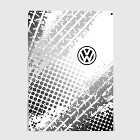 Постер с принтом Volkswagen в Тюмени, 100% бумага
 | бумага, плотность 150 мг. Матовая, но за счет высокого коэффициента гладкости имеет небольшой блеск и дает на свету блики, но в отличии от глянцевой бумаги не покрыта лаком | volkswagen | vw | vw значок | vw лого | vw марка | vw эмблема | wv | значок vw | значок фольксваген | лого автомобиля | лого вольцваген | логотип vw | фольксваген | фольцваген