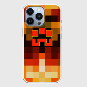 Чехол для iPhone 13 Pro с принтом Minecraft Dungeons в Тюмени,  |  | blox | creeper | dungeons | geometry | logo games | orange | pixel | red | steve | алекс | геометрия | детям | крипер | куб | логотипы игр | майнкрафт | мальчикам | мобы | огненный | огонь | пигги | пиксель | пиксельный | подземелья