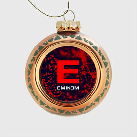 Стеклянный ёлочный шар с принтом EMINEM / ЭМИНЕМ в Тюмени, Стекло | Диаметр: 80 мм | eminem | logo | music | oldschool | rap | raper | еминем | лого | логотип | логотипы | музыка | музыкант | олдскул | рэп | рэпер | рэппер | символ | символы | эминем
