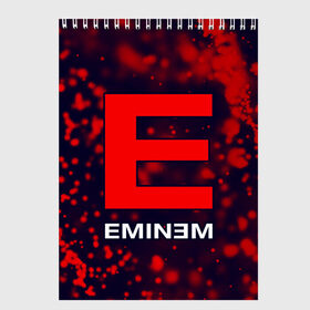 Скетчбук с принтом EMINEM ЭМИНЕМ в Тюмени, 100% бумага
 | 48 листов, плотность листов — 100 г/м2, плотность картонной обложки — 250 г/м2. Листы скреплены сверху удобной пружинной спиралью | eminem | logo | music | oldschool | rap | raper | еминем | лого | логотип | логотипы | музыка | музыкант | олдскул | рэп | рэпер | рэппер | символ | символы | эминем