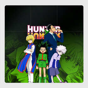 Магнитный плакат 3Х3 с принтом Hunter x Hunter в Тюмени, Полимерный материал с магнитным слоем | 9 деталей размером 9*9 см | anime | hunter x hunter | аниме | гон фрикс | манга | охотник х охотник | хантер хантер | хантеры