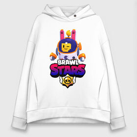 Женское худи Oversize хлопок с принтом ЛУННЫЙ СПРУТ BRAWL STARS в Тюмени, френч-терри — 70% хлопок, 30% полиэстер. Мягкий теплый начес внутри —100% хлопок | боковые карманы, эластичные манжеты и нижняя кромка, капюшон на магнитной кнопке | 8 bit | brawl | crow | leon | max | mecha | moon sprout | nani | rogue | sally | spike | sprout | stars | werewolf | wolf | бравл | волк | ворон | заяц | леон | лунный спрут | макс | мортис | нани | оборотень | ребенку | робот | салли | спраут | старс | ш