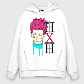 Мужское худи Oversize хлопок с принтом Hunter x Hunter Hisoka в Тюмени, френч-терри — 70% хлопок, 30% полиэстер. Мягкий теплый начес внутри —100% хлопок | боковые карманы, эластичные манжеты и нижняя кромка, капюшон на магнитной кнопке | Тематика изображения на принте: anime | hisoka | hunter x hunter | аниме | манга | охотник х охотник | хантер хантер | хантеры