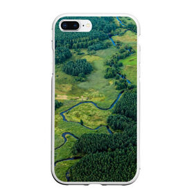 Чехол для iPhone 7Plus/8 Plus матовый с принтом Пейзаж в Тюмени, Силикон | Область печати: задняя сторона чехла, без боковых панелей | дерево | деревья | лес | леса | лесной | луг | луга | пейзаж | пейзажи | природа | природный | река | реки