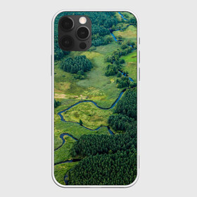 Чехол для iPhone 12 Pro Max с принтом Пейзаж в Тюмени, Силикон |  | Тематика изображения на принте: дерево | деревья | лес | леса | лесной | луг | луга | пейзаж | пейзажи | природа | природный | река | реки