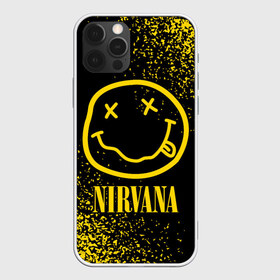 Чехол для iPhone 12 Pro Max с принтом NIRVANA НИРВАНА в Тюмени, Силикон |  | band | cobain | face | kurt | logo | music | nirvana | rock | rocknroll | группа | кобейн | курт | лого | логотип | музыка | музыкальная | нирвана | рожица | рок | рокнролл | символ