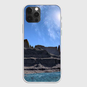 Чехол для iPhone 12 Pro Max с принтом Пейзаж в Тюмени, Силикон |  | Тематика изображения на принте: вода | воды | звёзды | небеса | небо | пейзаж | пейзажи | природа | пустыня | солнце | фон | холмы