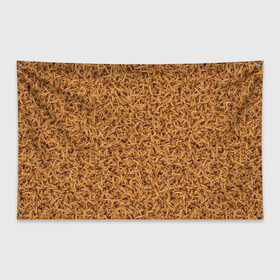 Флаг-баннер с принтом Пшено в Тюмени, 100% полиэстер | размер 67 х 109 см, плотность ткани — 95 г/м2; по краям флага есть четыре люверса для крепления | bread | millet | вкусно | еда | прикол | пшено | хлеб