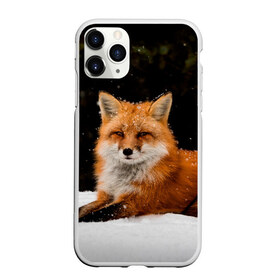 Чехол для iPhone 11 Pro Max матовый с принтом Лиса и снег в Тюмени, Силикон |  | fox | foxy | животные | звери | зима | зимняя | лиса | лисичка | лисы | природа | снег | снежная