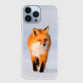 Чехол для iPhone 13 Pro Max с принтом FOX AND SNOW в Тюмени,  |  | fox | foxy | животные | звери | зима | зимняя | лиса | лисичка | лисы | природа | снег | снежная