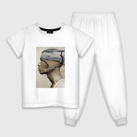 Детская пижама хлопок с принтом Digital ART 033-33 в Тюмени, 100% хлопок |  брюки и футболка прямого кроя, без карманов, на брюках мягкая резинка на поясе и по низу штанин
 | 