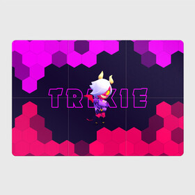 Магнитный плакат 3Х2 с принтом BRAWL STARS TRIXIE COLETTE в Тюмени, Полимерный материал с магнитным слоем | 6 деталей размером 9*9 см | brawl | colete | colette | collete | logo | stars | trixi | trixie | бравл | бравла | браво | игра | игры | колетт | колетта | коллет | коллета | лого | логотип | символ | старс | старса | трикси